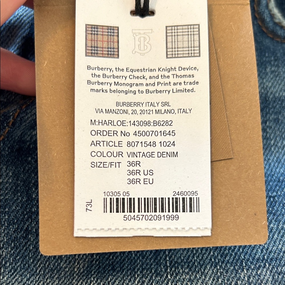 Burberry Vintage Denim Jeans - Picture 2 of 7